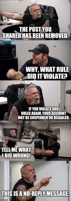 The Post You Shared Has Been Removed