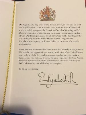 A Message from Her Majesty
