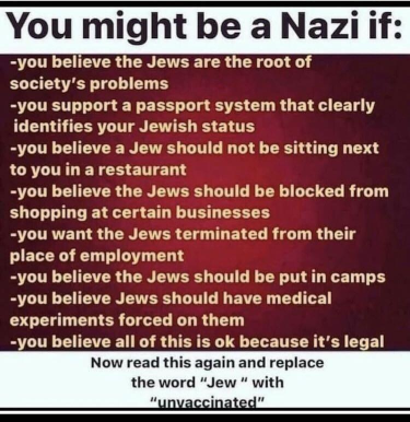You Might Be a Nazi...