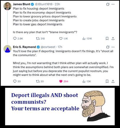 Deport Illegals AND Shoot Communists?